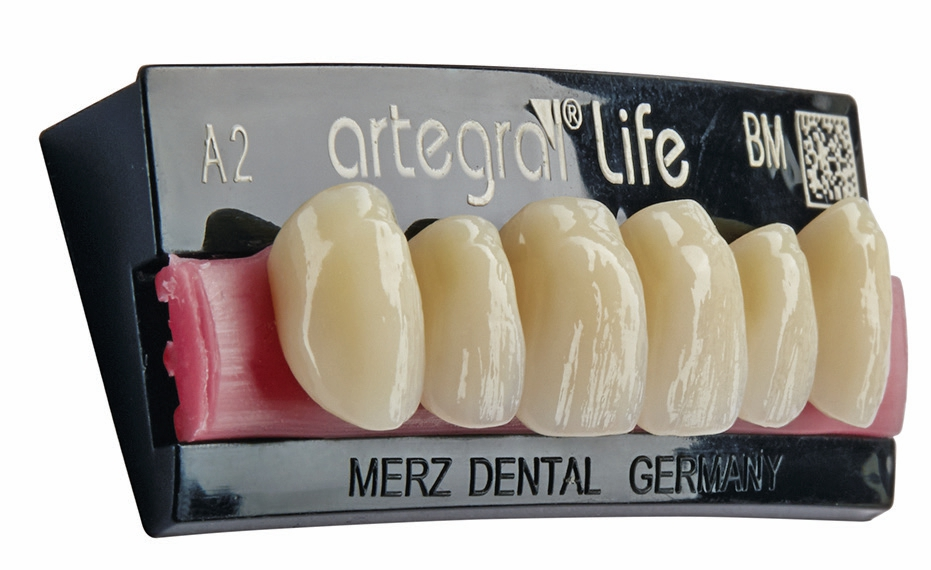 Abb. 10: Der neue Konfektionszahn artegral life von Merz Dental.